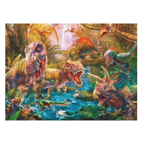 T-Rex Attack! XXL 150pc Jigsaw Puzzle Extra Image 1
